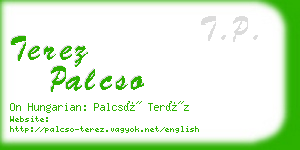 terez palcso business card